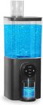 J.C&T Mouthwash Dispenser for Bathroom, 650ML(22 Fl Oz) Smart Mouthwash Dispensers with Magnetic Cups,Wall Mounted/Countertop Automatic Mouthwash Dispenser for All Age Groups,Carbon Black