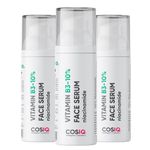 Cos-IQ 10% Niacinamide Face Serum for Acne Marks, Blemishes & Oil Balancing | Skin Clarifying Anti Acne Serum for Oily & Acne Prone Skin (30 ml (Pack of 3))