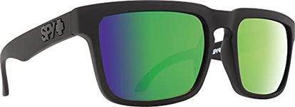 SPY Unisex's Helm Matte Black Blk-HD Plus Bronze Polar w/Green Spectra Mirror, Multi, One Size