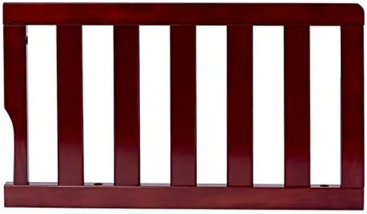 Dream On Me Convertible Crib Toddler Guard Rail in Espresso, Converts Cribs to Toddler Beds, Solid Wood Construction