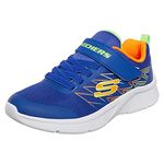 Skechers Boy's Microspec Trainers, Blue Orange, 9.5 UK Child