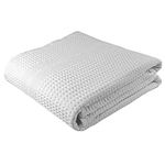 Gilden Tree Waffle Towels Quick Dry Lint Free Thin Bath Sheets 40x80 Oversized Extra Large for Adults, Classic Style (White)