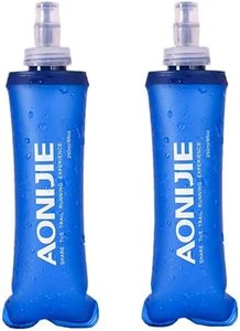 AONIJIE 2PCS Foldable TPU Hydration Water Bottle Soft Flask for Running Camping Hiking Bicycle (250ML-2PCS)