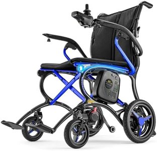 Forcemech Ultralite G20 PRO Carbon Fiber Electric Wheelchair for Adults, 25 lbs Lightweight Foldable Power Chair, 300 lbs Capacity, 12.5Ah Battery, Smart 360° Controller, Triple LED Lighting