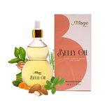 Milagro Beauty Belly Oil | Ayurvedic Stretch Marks Treatment | Pregnancy And Breastfeeding Safe | Sweet Almond Oil+20 Botanical Ingredients | Fresh And Old Scar Healing | 100Ml | Natural