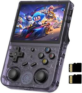 ANBERNIC RG353V Handheld Game Console Support Dual OS Android 11+ Linux, 5G WiFi 4.2 Bluetooth RK3566 64BIT 64G TF Card 4450 Classic Games 3.5 Inch IPS Screen 3500mAh Battery