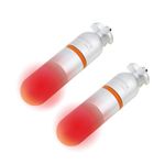 SecurityIng 2Pcs Scuba Dive Strobe Signal Light, Mini Tank Light Night Dive Marker Light, Underwater 150M LED Flashing Safety Light Firefly Beacon Diving Light with AAA Battery -Red