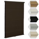 Myshade Cellular Shades, Cordless Blackout Windows Blinds for Bedroom, French Door, Bathroom, Kitchen, Camper, Room Light Control Pull Down Shades50