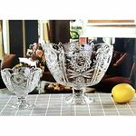 Housetronics Wish Click Done Delisoga 7 Piece Glass Bowls Set Trifle Footed Dessert Fruit Bowls Sundae Ice Cream Crystal Look Dishes Decorative Mini Trifles Cocktail Glass Appetis