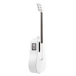 LAVA ME PLAY Smart Guitars,HILAVA 2.0 System Acoustic Electric Guitar,Right Handed 6 Steels String Acustica Guitarra For Adults & Teens & Beginner (36inch, LITE BAG,Sail White)