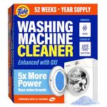 MADE BY NEHEMIAH Washing Machine Cleaner by Tide with Oxi for Front and Top Loader Washer Machines, Deep Cleaning Residue & Odor Eliminator, 12 Month Supply (Packaging May Vary) + Calendar
