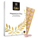 Healthspan Elite Magnesium Plus 375mg (4 Months' Supply) | Supports Protein Synthesis Vital for The Growth of Muscles | All Blacks Official Partner | Informed Sport Accredited | Vegan