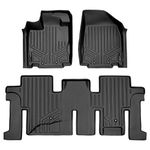 MAXLINER A0131/B0131 Floor Mats for Nissan Pathfinder, 2013-2017, Infiniti Jx35 & Qx60 2014-2017, 2 Row Set, Black