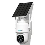 Sovmiku CQ1 2K Solar Security Camera Wireless Outdoor,500MB Free Cloud Storage,Easy to Setup,User Friendly,Tech Support,360° View Cam,Color Night Vision,Audible Flashlight Alarm,SD Slot,Vicohome APP