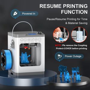 WEEFUN Tina2 3D Printer – Auto Leveling, Compact Desktop