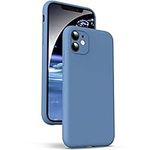 Supdeal Liquid Silicone Case for iPhone 11, [Camera Protection] [Anti Fingerprint] [Wireless Charging] 4 Layer Phone Case Protective Cover, Built-in Microfiber Round Edge Case, 6.1", Blue