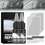 2024 Upgrade Windshield Crack Repair Kit, Premium Windshield Repair Kit for Chips and Cracks Car Glass Repair Kit, Cracks Gone Glass Kit Automotive Windscreen Tool for Fixing Chips (2)