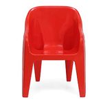 Nilkamal Plastic Eeezygo Baby Chair Modern & Comfortable with Arm & Backrest for Study Chair|Dining Room|Bedroom|Kids Room|Living Room|Indoor-Outdoor|100% Polypropylene Stackable Chairs (Red)