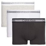 Calvin Klein Men's Trunk 3pk Trunk, Black (Grey Heather/Black/White), M