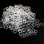 Mini Hair Rubber Bands, 400pcs Clear Elastic Hair Bands, Soft Hair Elastics Ties Bands for Kids Hair, Braids Hair, Wedding Hairstyle and More