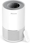 Maxcio Air Purifier for Bedroom Home, HEPA Filter with 3 Stage Filter for 99.98% of Pollen, Dust, Mould, Pet Dander, Quiet 22dB Sleep Mode, Touch or Remote Control, 3 Speed & Timer, Child Lock