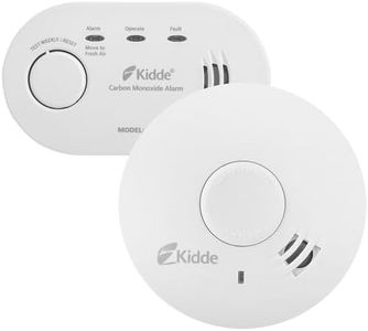 Kidde Smoke Alarm and CO Detector Bundle for Home | 10Y29 10 Year Battery Smoke Alarm and K5CO Battery Carbon Monoxide Detector with AA Batteries | 10 Year Life Smoke Detector & CO Alarm
