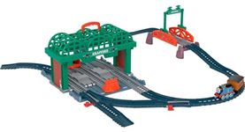 Thomas & Friends Diecast Train & Track Set Knapford Station 2-in-1 Playset & Storage Case for Preschool Kids Ages 3+ Years, HGX63