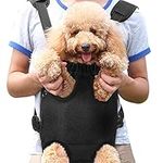 Legs Out Dog Carrier Backpacks Cat Pet Front Carrier Backpack Dog Travel Bag Adjustable Front Chest Backpack Rucksack Breathable Mesh Hands Free Shoulder Bag for Small Dog Puppy Cat Traveling Outdoor