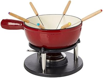 Baumalu 385052 Service à Fondue Savoyarde Fonte Émaillée Coloris Rouge, Unique