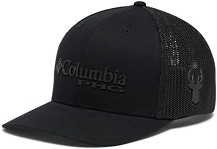 Columbia Unisex PHG Logo Mesh Ball Cap - High, Black, Small/Medium