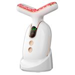 Neck Face Beauty Device, Multifunctional Face Massager for Skin Care, At-home Facial Massager Tool (White)