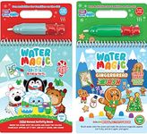 Scentco Holiday Water Magic (2 Pack - Candy Cane & Gingerbread) - Patented Gourmet Scented Reusable Water Reveal Activity Books - Stocking Stuffers, for Kids, No Mess, All Fun