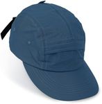 CLAPE 5 Panel Hat for Men, Curved Brim UPF50+ Sun Hats Quick Dry Outdoor Sports Running Hat Baseball Cap