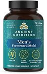 Ancient Nutrition Multivitamin for Men, Men's Fermented Multivitamin with Vitamin A, C, D, E, K, Zinc & Magnesium, Immune Support, Vegan, 60 Ct