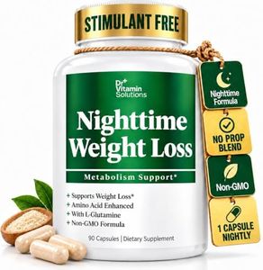 Nighttime Fat Burner for Women and Men, Caffeine-Free Appetite Suppressant