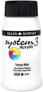 Daler-Rowney System3 Acrylic Paint, Plastic Pot, 16.91oz - 500 ml, Titanium White