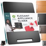 Ibyx Elegant Sliding Tray for Your Coffee Maker & Heavy Kitchen Appliances - Sturdy, Slides Easily from Under The Cabinet - Rolling Appliance Tray for Countertop with Wheels (12"X16")