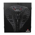 RUTHLESS Dart Board Cabinet | Professional Heavy Duty Square Black Dartboard Storage