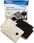 HQRP 4-Pack Wick Filter Compatible with Sunbeam SW2002CS SW2002 CB2002 SW-2002CS SW2002-CN fits SCM2300, SCM2400, BCM7900 Series Cool Mist Humidifiers