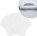 kwmobile TPU Cover for Car Door Handle - Set of 4X Recessed Door Handle Film Protector Stickers- Matte Transparent