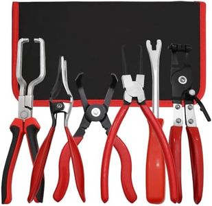 6Pcs Fuel Line Disconnect Tool Set,Hose Pipe Clamp Clip,Hose Clamp Tool,9"Fuel Filter Caliper,Hose Remover Pliers,30 Degree Disconnect Pliers for Automobile fuel system maintenance.