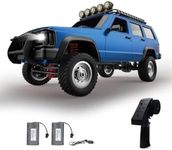 GoolRC RC Rock Crawler, 1:12 Scale Remote Control Car, 2.4Ghz 4WD Off Road RC Truck, All Terrains Climbing Vehicle, RC Car Gifts for Kids and Adults, Include 2 Batteries (Blue)