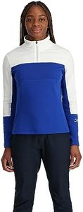 Spyder Women's Standard Speed Half Zip Fleece Jacket, Electric Blue