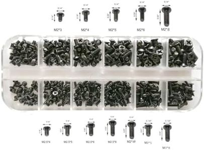 Easycargo 240pcs 12 Sizes Laptop Screws Kit, Notebook Computer Replacement Screws Assortment Kit,M2 M2.5 M3, for Lenovo Toshiba Gateway Samsung HP IBM Dell Sony Acer Asus SSD Hard Disk SATA SSD M.2