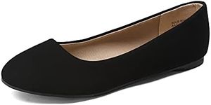 DREAM PAIRS Women's Sole-Simple Bla