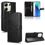 Leather Case Compatible with Xiaomi Redmi Note 13 4G,Phone Case PU Leather Phone Flip Cover Compatible with Xiaomi Redmi Note 13 4G Case Black