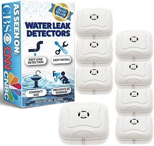 Water Leak Detector - 95 Db Flood Detection Alarm Sensor for Bathrooms, Basements, and Kitchens by Mindful Design