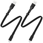 Short Lightning Cable 2Pack 1Feet USB Charger Cord for iPhone 13/12/11/Xs Max/Xr/X/8/7/6/6s Plus/SE/5c/5s/5 iPad Air Pro/Mini Phone Charging Wire Black