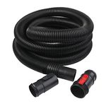 WORKSHOP Wet Dry Vacs WS25021A 13-Feet, Extra Long 2-1/2-Inchx13-Feet Locking Wet Dry Vacuum Hose for Wet Dry Shop Vacuums, Black/Red