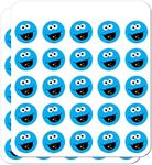 Sesame Street Cookie Monster Face Planner Calendar Scrapbooking Crafting Stickers